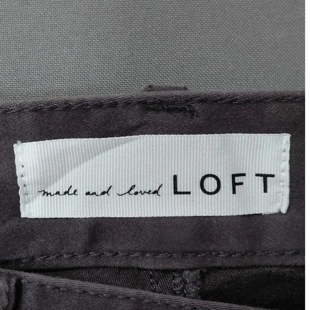 Loft Legging Gray Stretch Pants Women Size 0P
